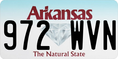 AR license plate 972WVN