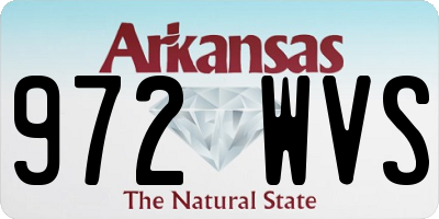 AR license plate 972WVS