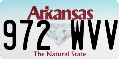 AR license plate 972WVV