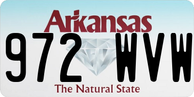 AR license plate 972WVW