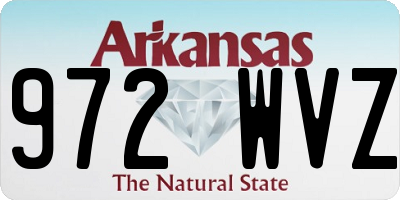 AR license plate 972WVZ