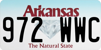 AR license plate 972WWC