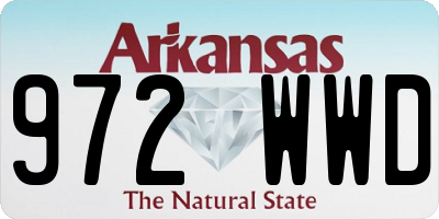 AR license plate 972WWD