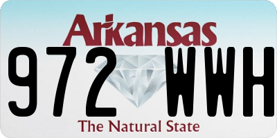 AR license plate 972WWH