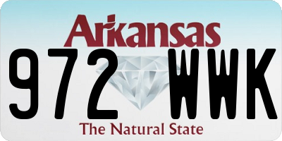 AR license plate 972WWK