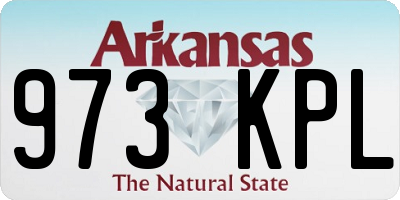 AR license plate 973KPL