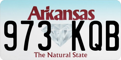 AR license plate 973KQB