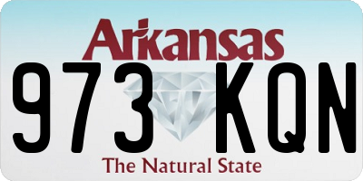 AR license plate 973KQN