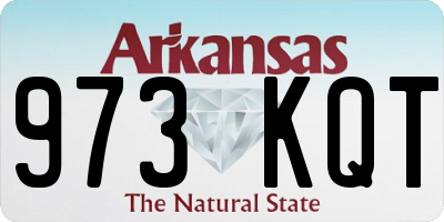 AR license plate 973KQT