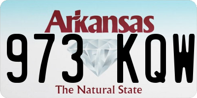 AR license plate 973KQW