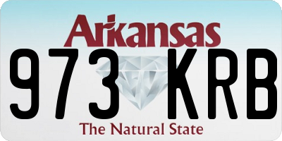 AR license plate 973KRB