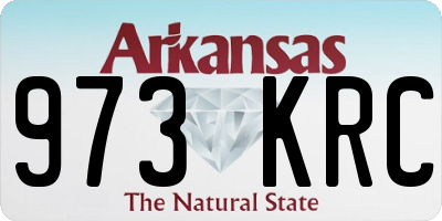 AR license plate 973KRC