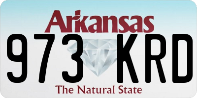 AR license plate 973KRD