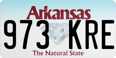 AR license plate 973KRE