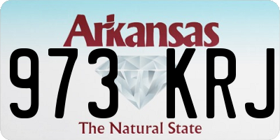 AR license plate 973KRJ
