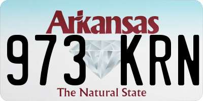 AR license plate 973KRN