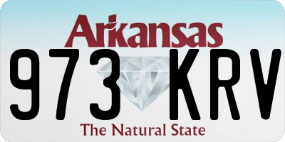 AR license plate 973KRV