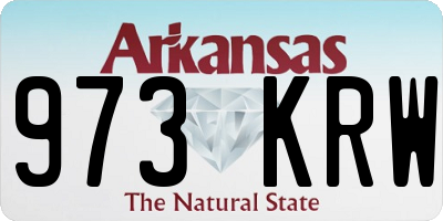 AR license plate 973KRW