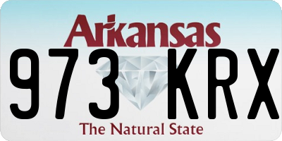 AR license plate 973KRX