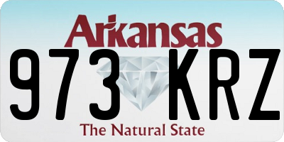 AR license plate 973KRZ