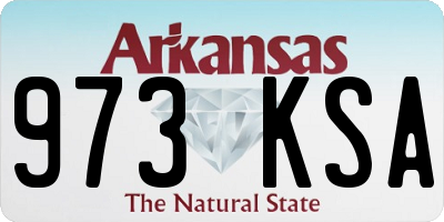 AR license plate 973KSA