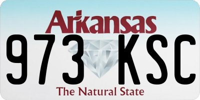 AR license plate 973KSC