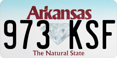 AR license plate 973KSF
