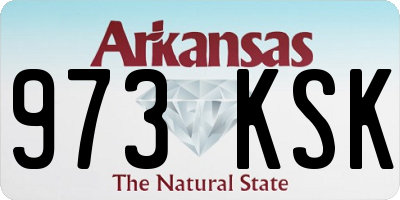 AR license plate 973KSK