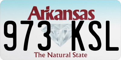 AR license plate 973KSL