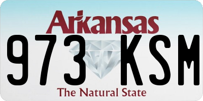 AR license plate 973KSM