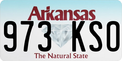 AR license plate 973KSO