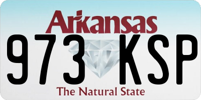 AR license plate 973KSP