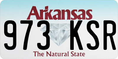 AR license plate 973KSR