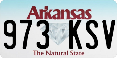 AR license plate 973KSV