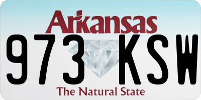 AR license plate 973KSW