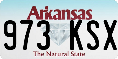 AR license plate 973KSX