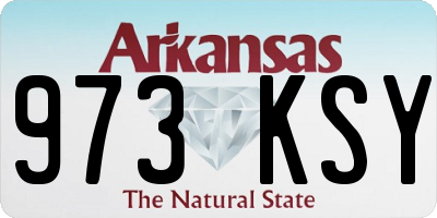 AR license plate 973KSY