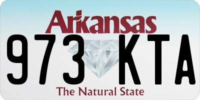 AR license plate 973KTA
