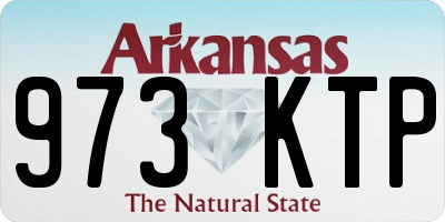 AR license plate 973KTP