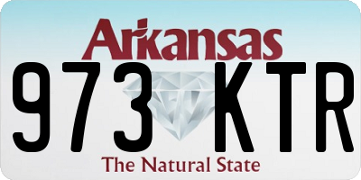 AR license plate 973KTR
