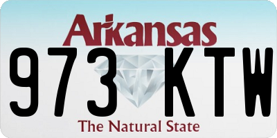 AR license plate 973KTW