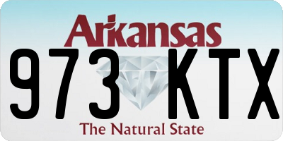 AR license plate 973KTX
