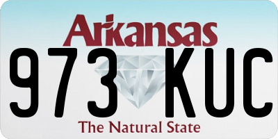 AR license plate 973KUC