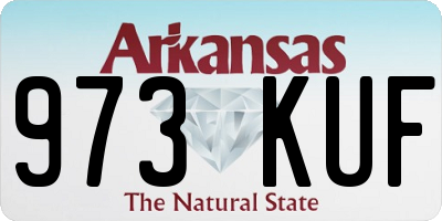 AR license plate 973KUF