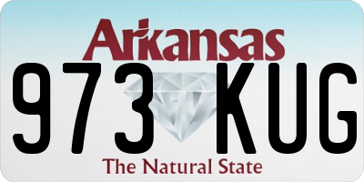 AR license plate 973KUG