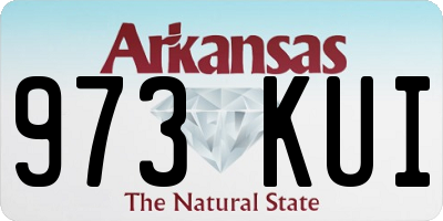 AR license plate 973KUI