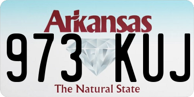 AR license plate 973KUJ