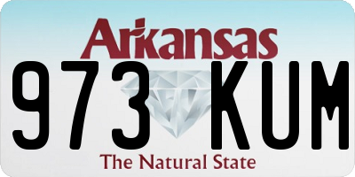 AR license plate 973KUM