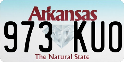 AR license plate 973KUO