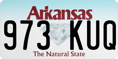 AR license plate 973KUQ